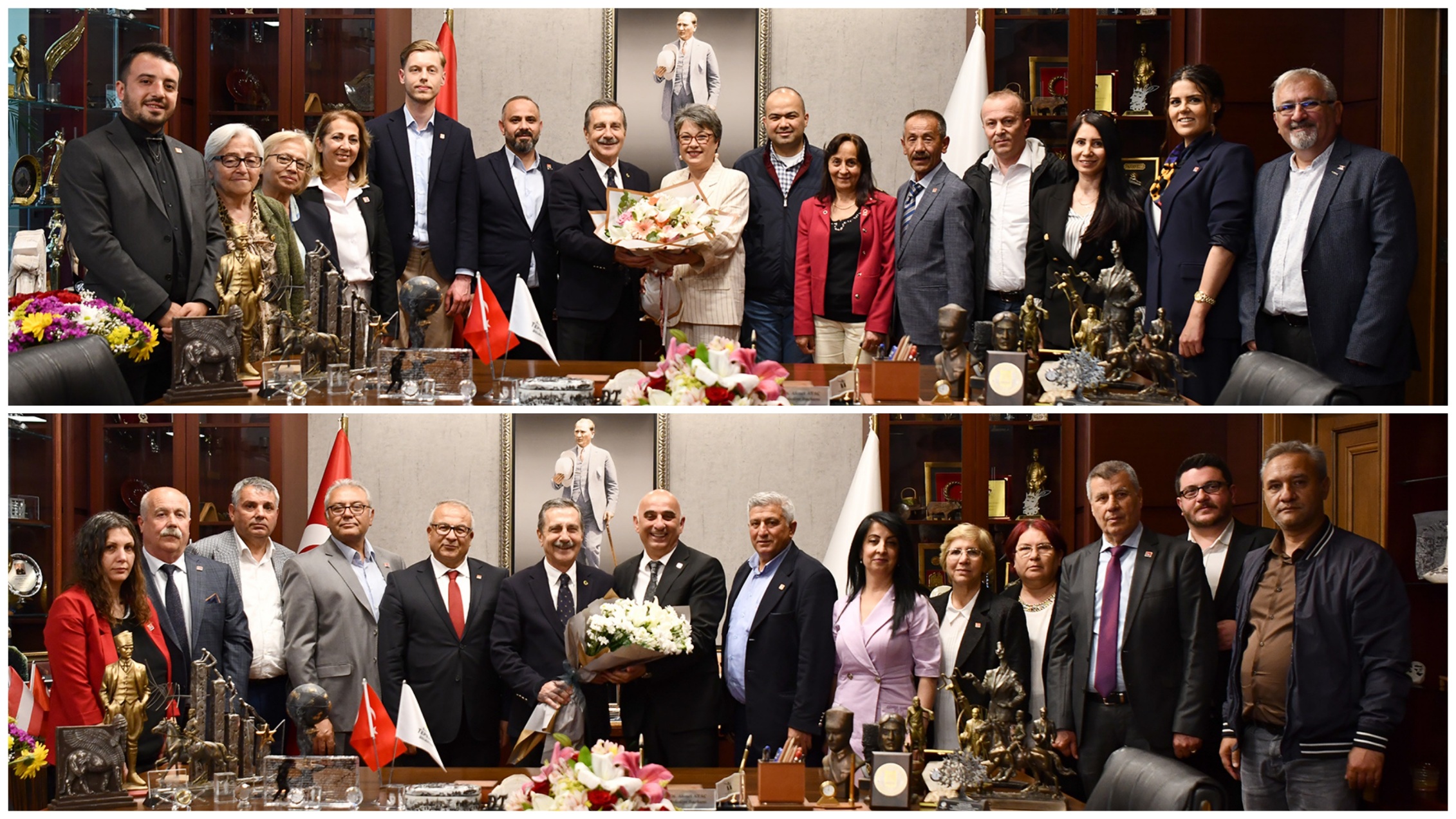 CHP İlçe Yönetimlerinden Başkan Ataç’a Ziyaret